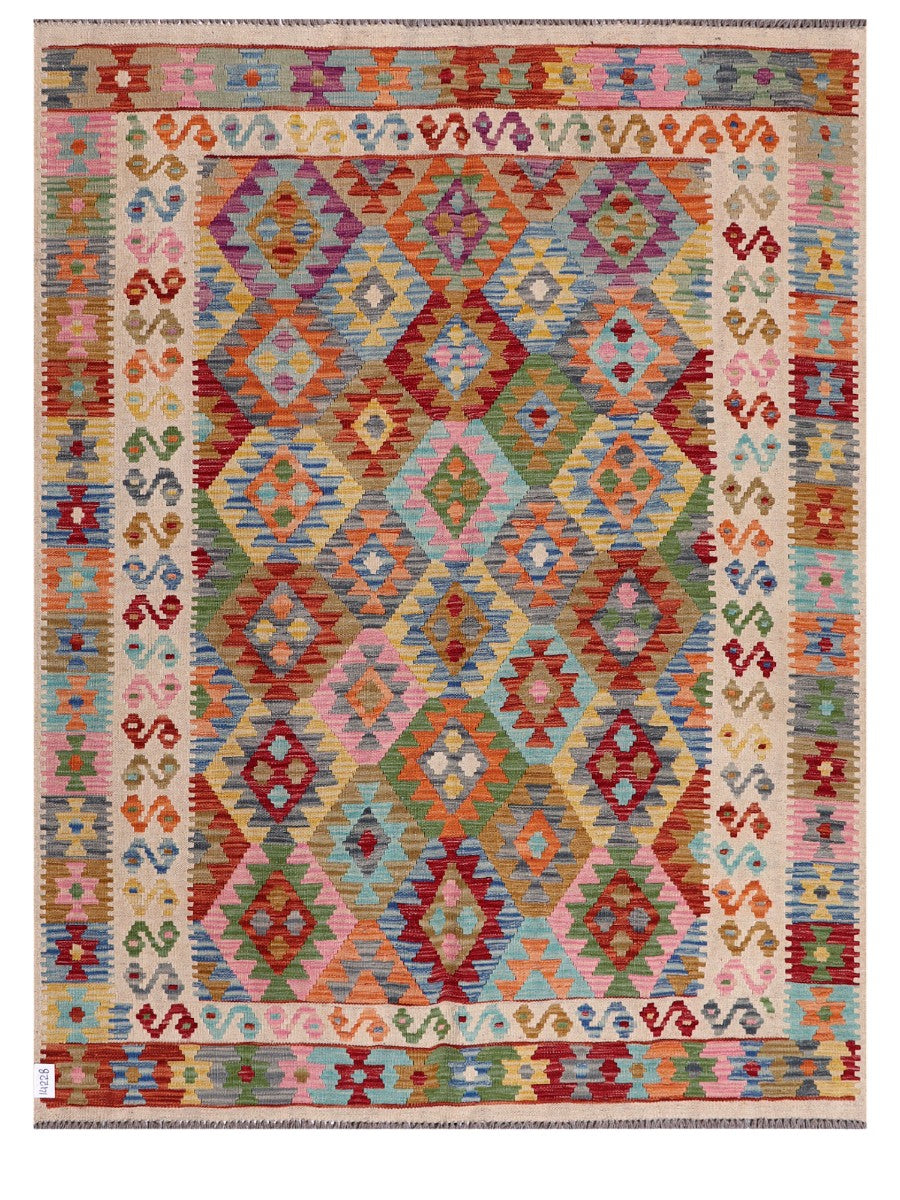 Maimana Afghanistan Kilim Rug - 196 x151 cm