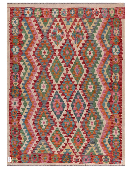 Maimana Afghanistan Kilim Rug - 218 x161 cm