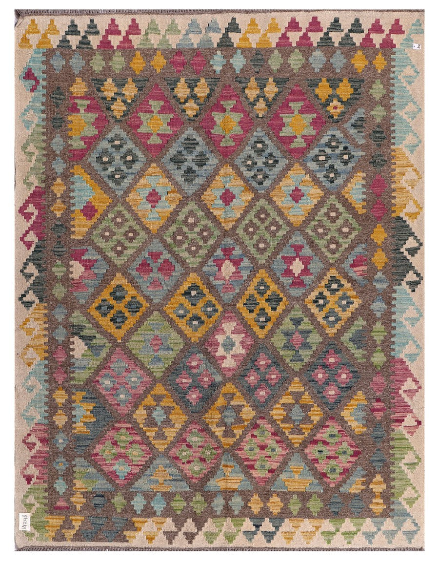 Maimana Afghanistan Kilim Rug - 202 x157 cm