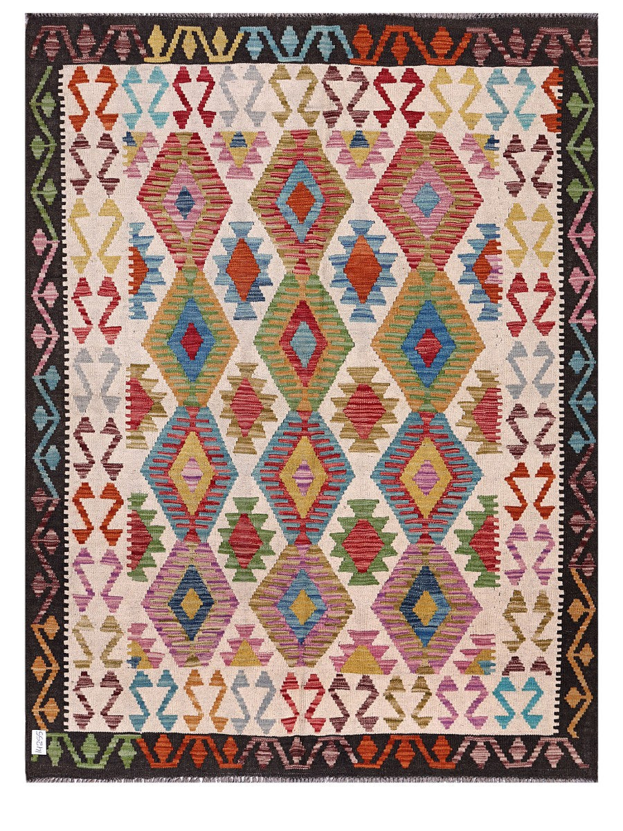 Maimana Afghanistan Kilim Rug - 203 x155 cm