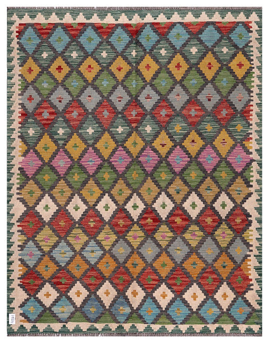 Maimana Afghanistan Kilim Rug - 194 x155 cm