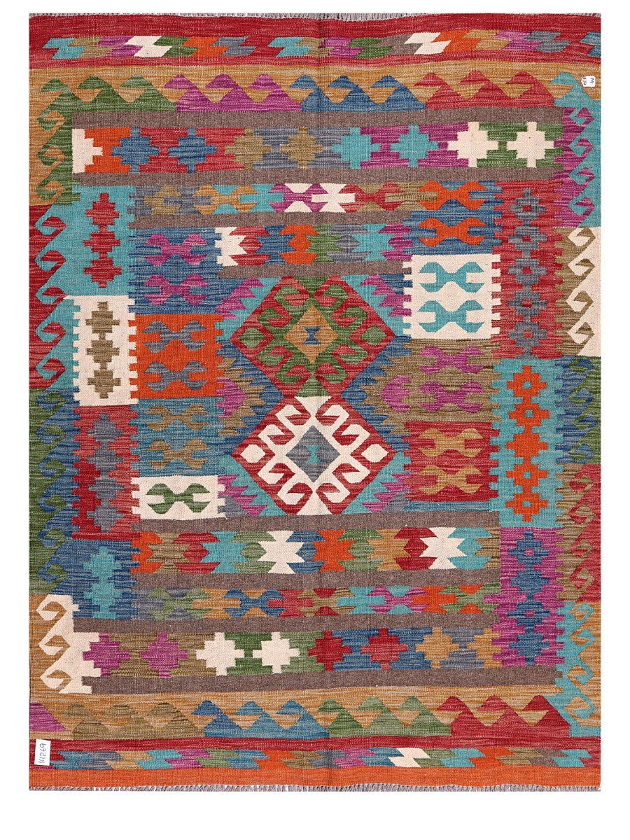 Maimana Afghanistan Kilim Rug - 199 x150 cm