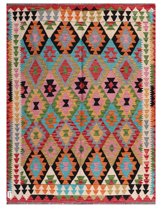 Maimana Afghanistan Kilim Rug - 203 x155 cm