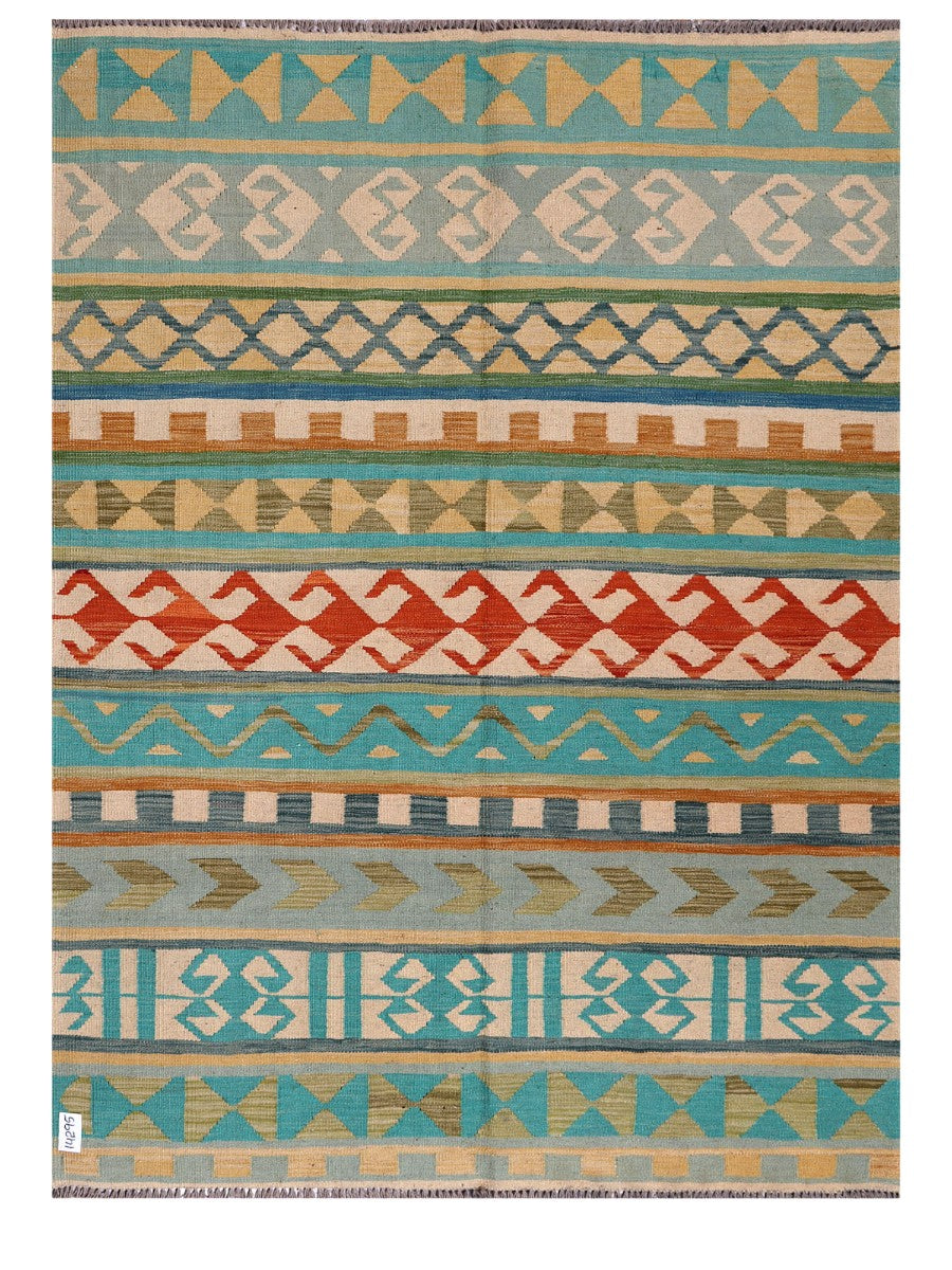 Maimana Afghanistan Kilim Rug - 201 x149 cm