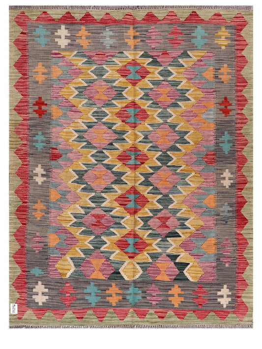 Maimana Afghanistan Kilim Rug - 191 x148 cm