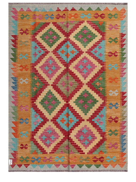 Maimana Afghanistan Kilim Rug - 200 x145 cm