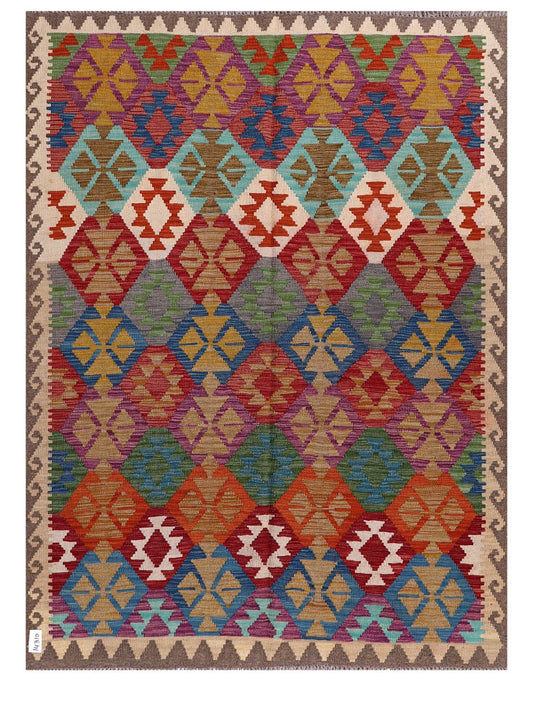 Maimana Afghanistan Kilim Rug - 199 x150 cm