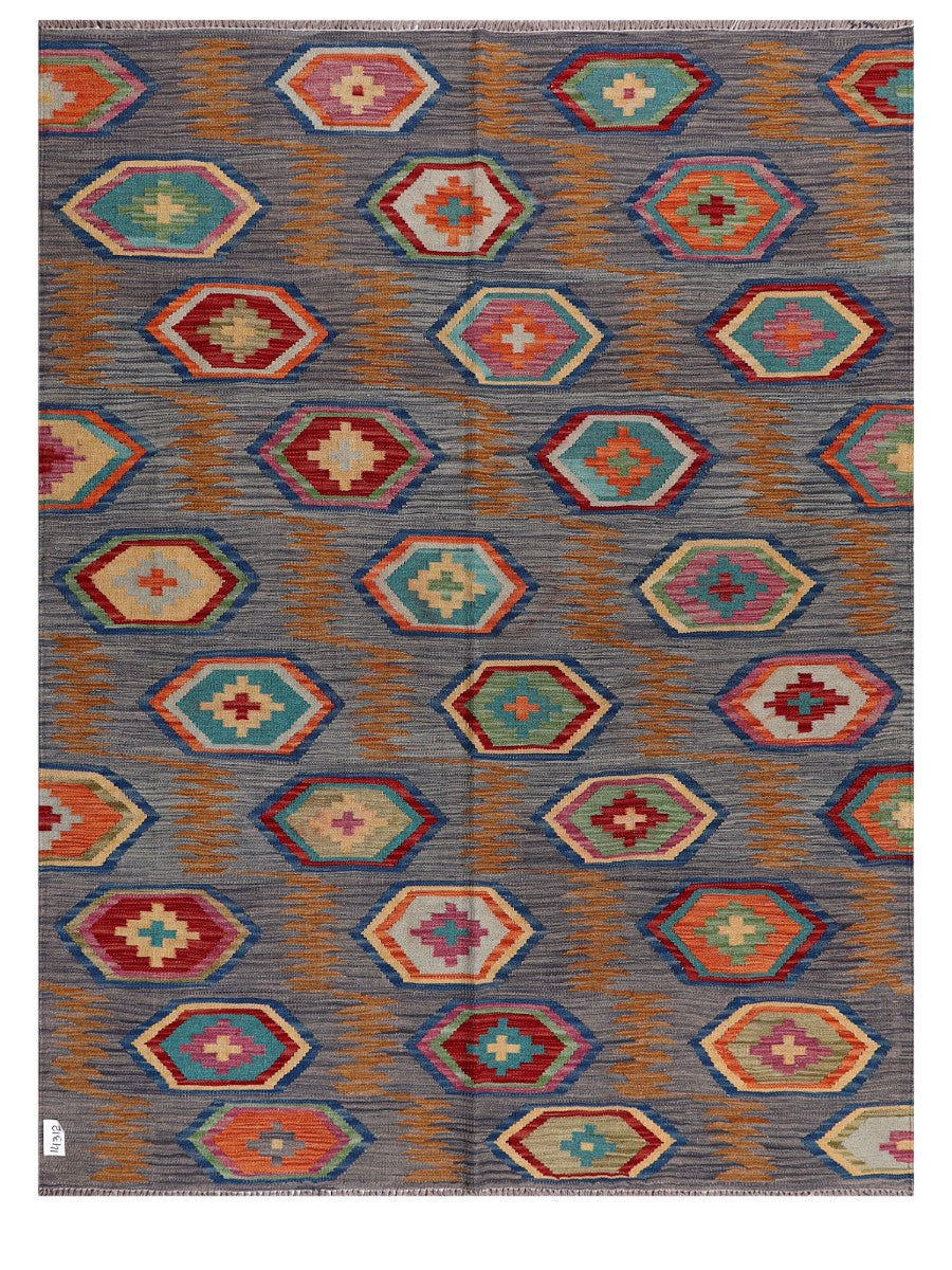 Maimana Afghanistan Kilim Rug - 203 x155 cm