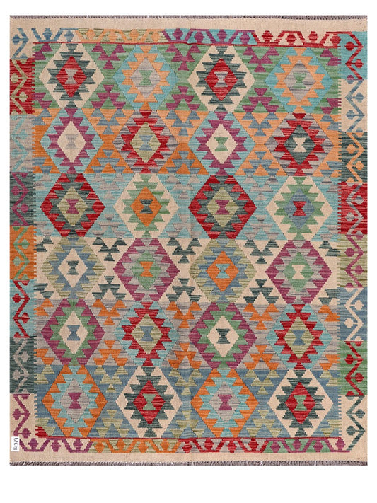 Maimana Afghanistan Kilim Rug - 194 x159 cm
