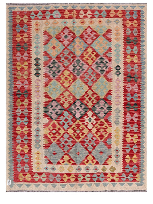 Maimana Afghanistan Kilim Rug - 202 x154 cm