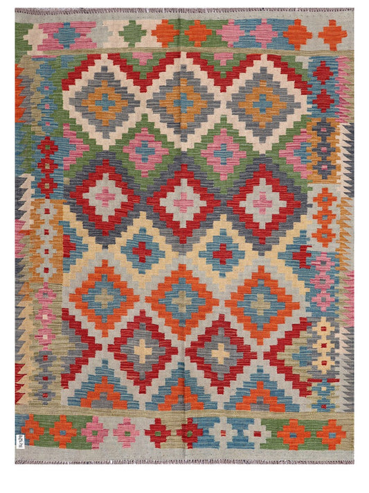 Maimana Afghanistan Kilim Rug - 199 x152 cm