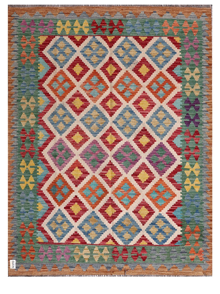 Maimana Afghanistan Kilim Rug - 197 x153 cm