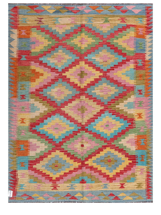 Maimana Afghanistan Kilim Rug - 200 x149 cm