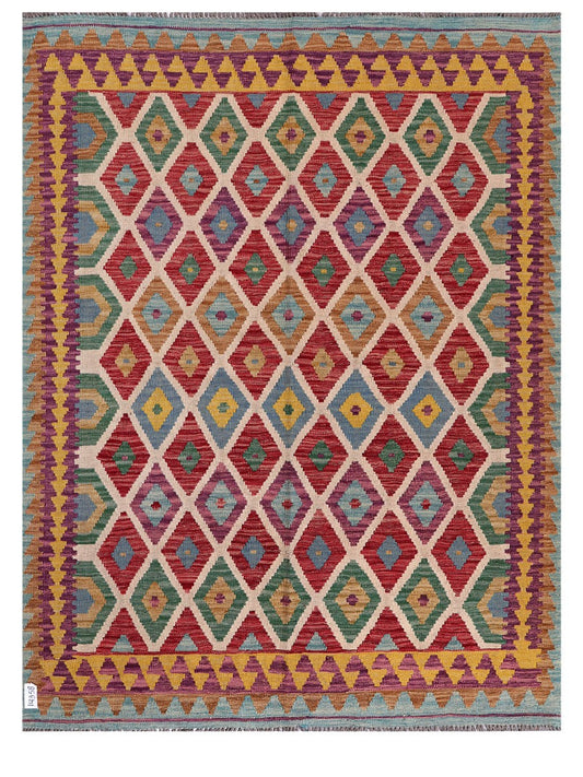 Maimana Afghanistan Kilim Rug - 202 x155 cm