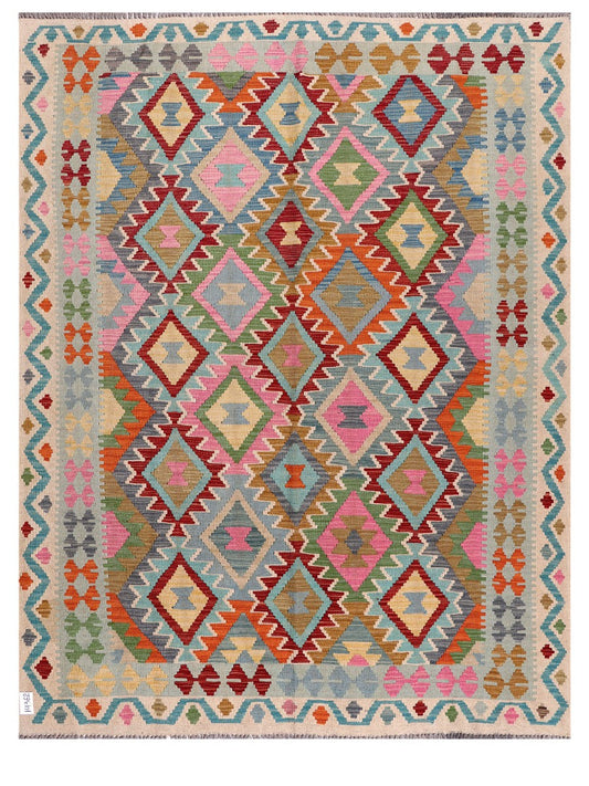 Maimana Afghanistan Kilim Rug - 200 x156 cm