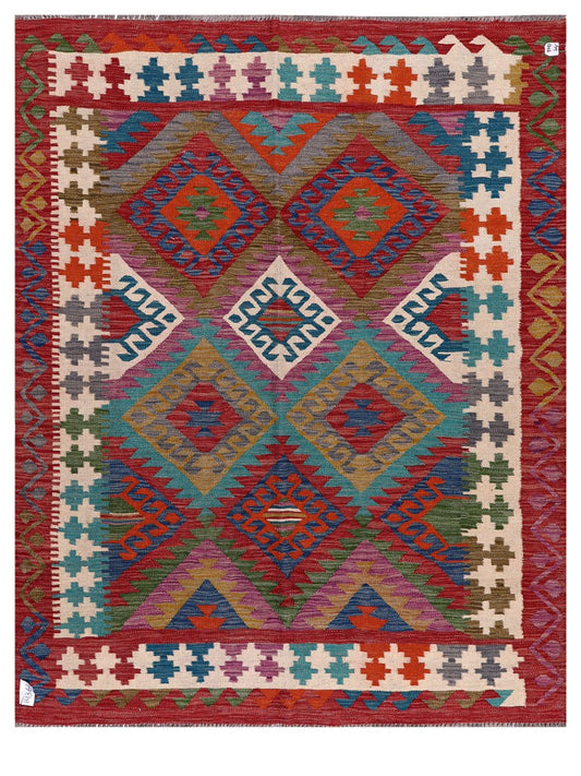 Maimana Afghanistan Kilim Rug - 191 x152 cm