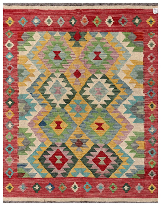 Maimana Afghanistan Kilim Rug - 197 x153 cm