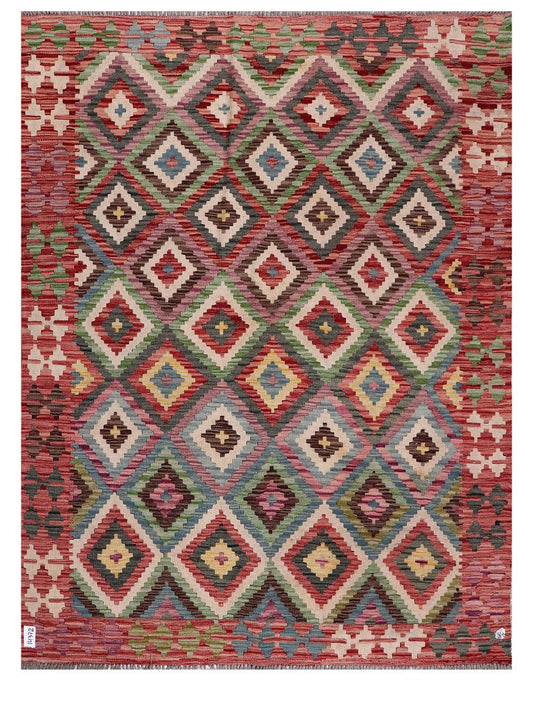 Maimana Afghanistan Kilim Rug - 199 x153 cm