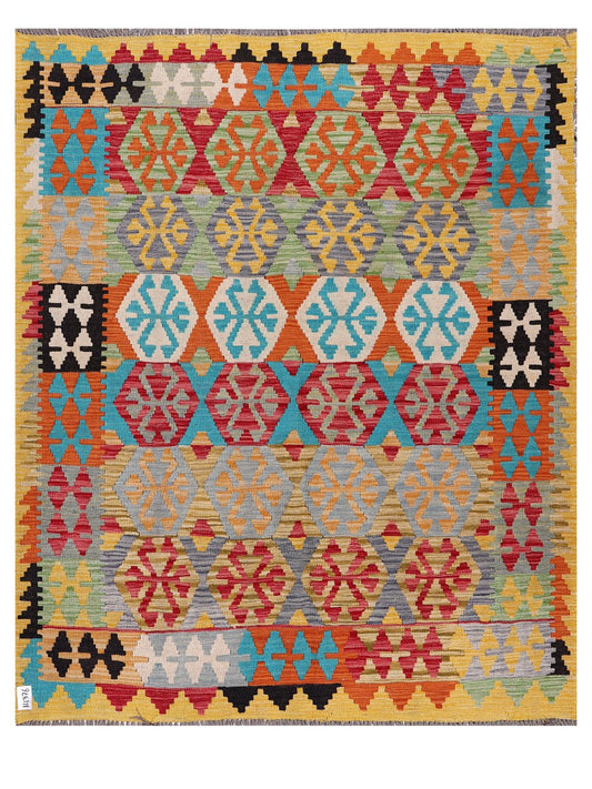 Maimana Afghanistan Kilim Rug - 189 x157 cm