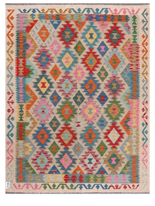 Maimana Afghanistan Kilim Rug - 199 x155 cm