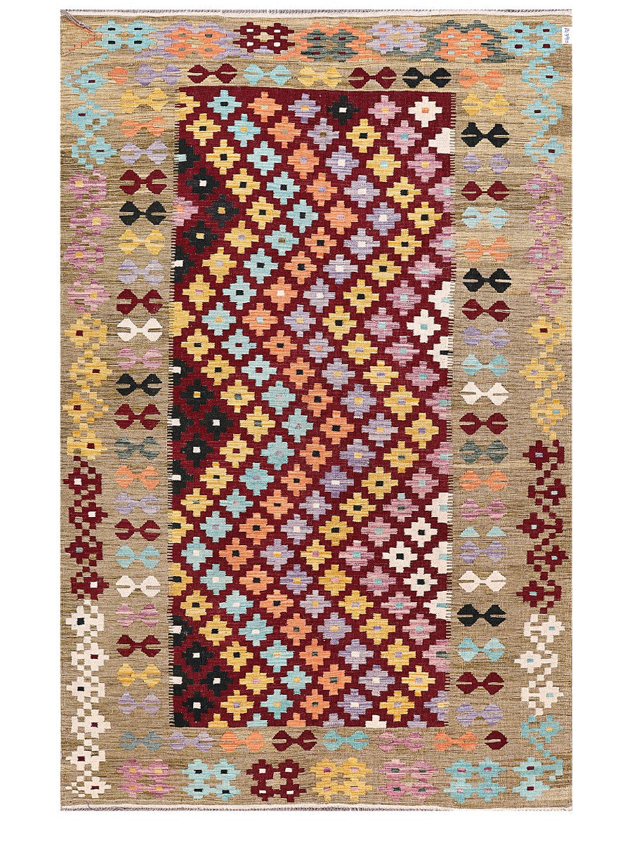 Maimana Afghanistan Kilim Rug - 307 x200 cm