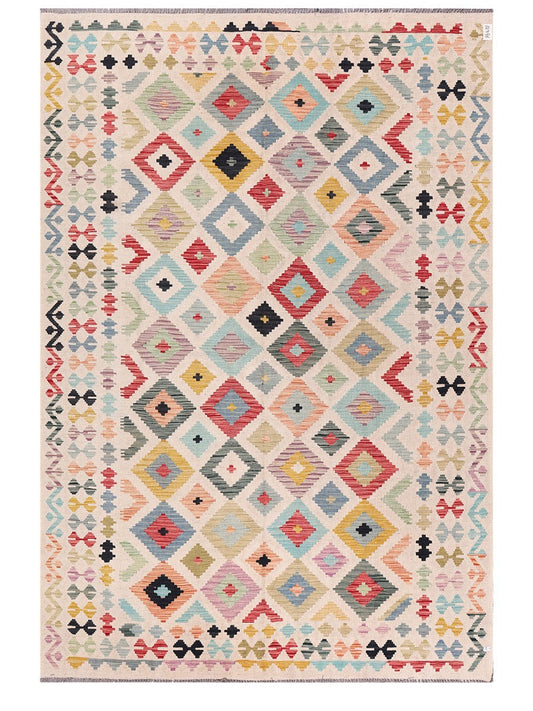 Maimana Afghanistan Kilim Rug - 294 x201 cm