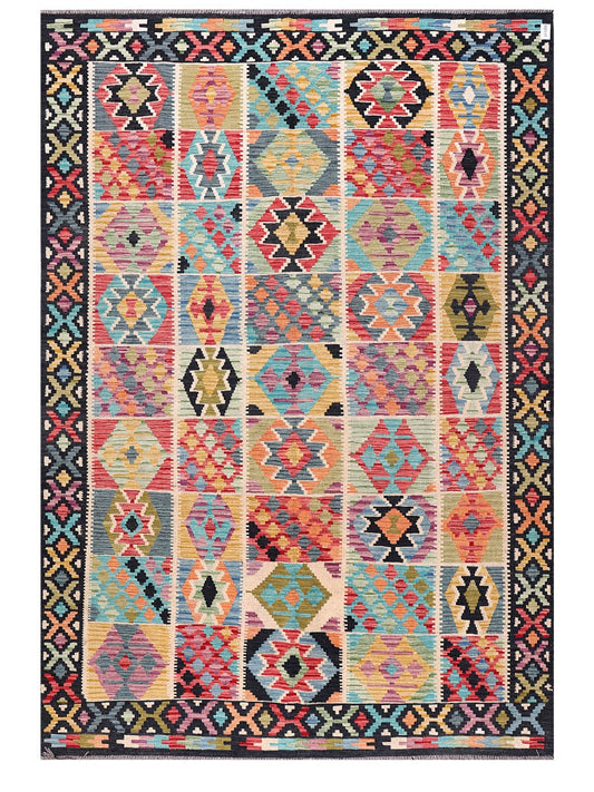 Maimana Afghanistan Kilim Rug - 302 x210 cm
