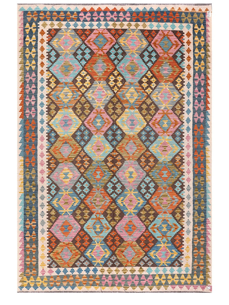Maimana Afghanistan Kilim Rug - 298 x204 cm