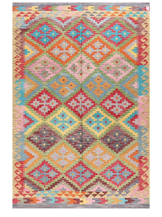 Maimana Afghanistan Kilim Rug - 295 x201 cm