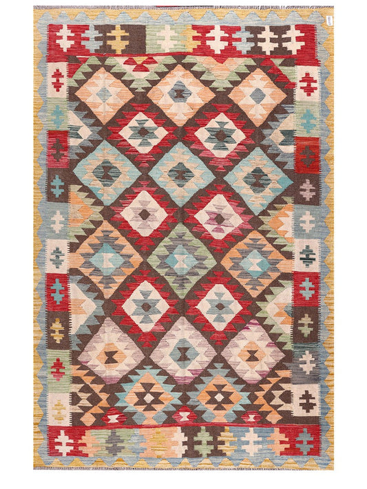 Maimana Afghanistan Kilim Rug - 284 x187 cm
