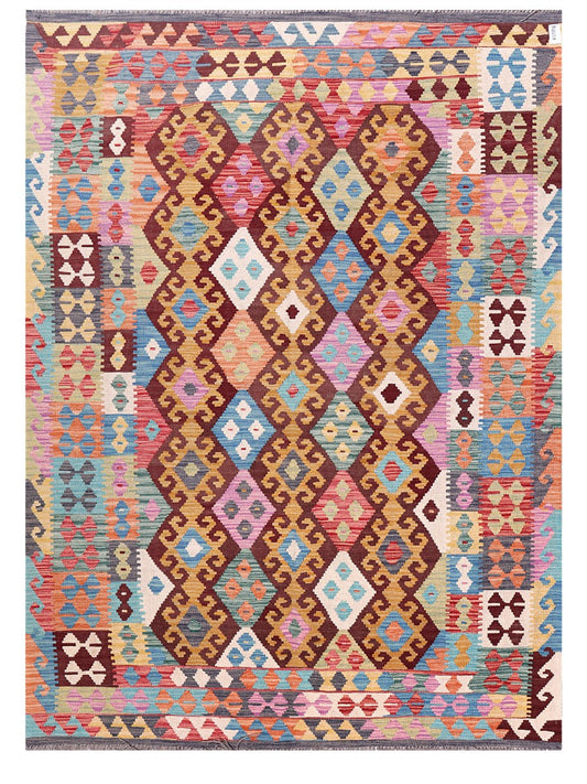 Maimana Afghanistan Kilim Rug - 243 x180 cm