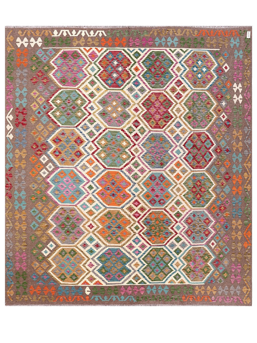 Maimana Afghanistan Kilim Rug - 292 x262 cm