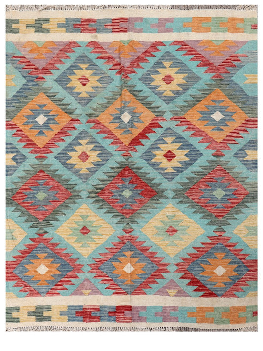 Maimana Afghanistan Kilim Rug - 204 x155 cm