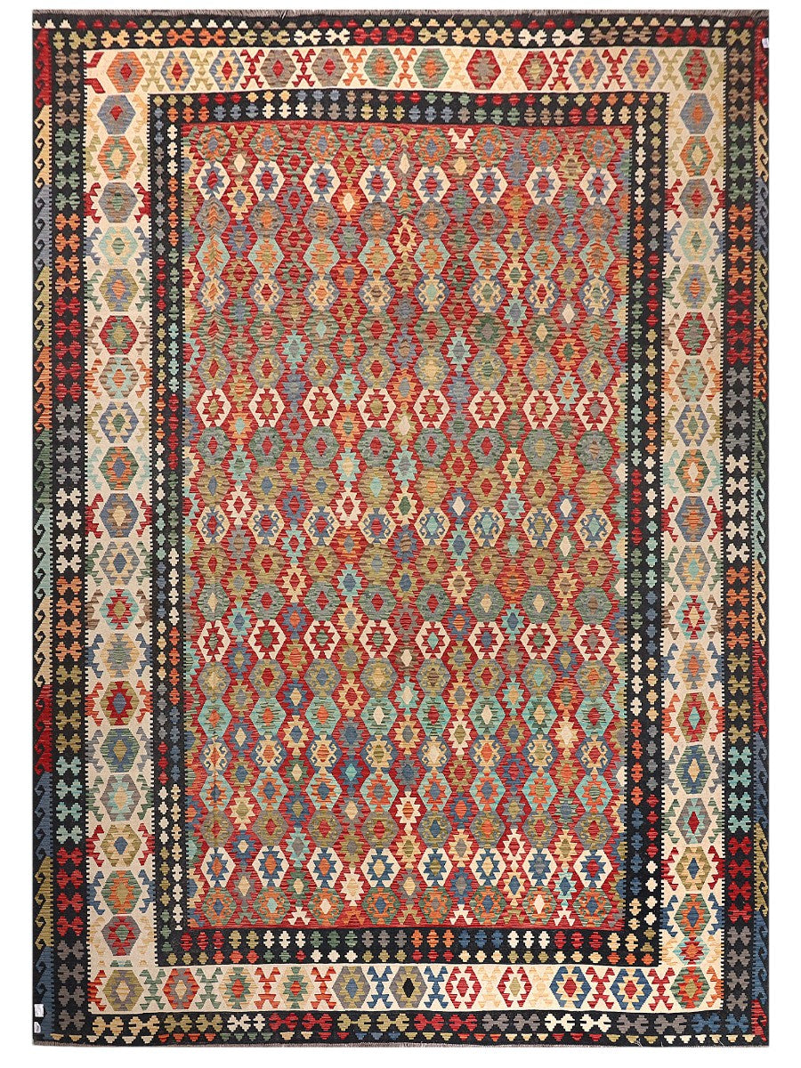 Maimana Afghanistan Kilim Rug - 595 x426 cm