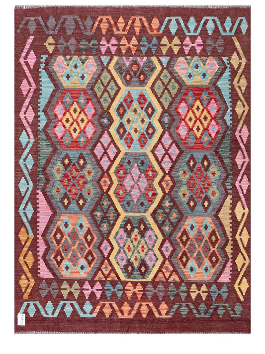 Maimana Afghanistan Kilim Rug - 178 x132 cm