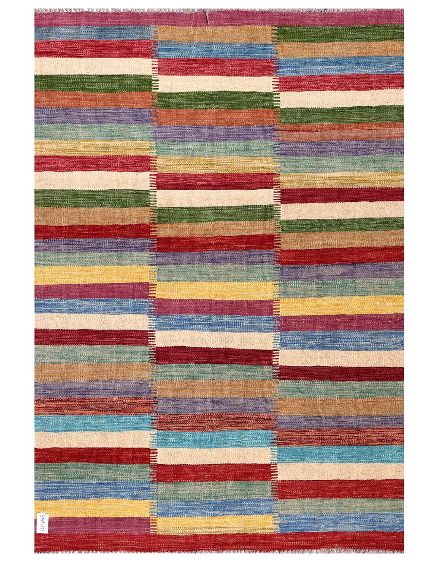 Maimana Afghanistan Kilim Rug - 179 x125 cm