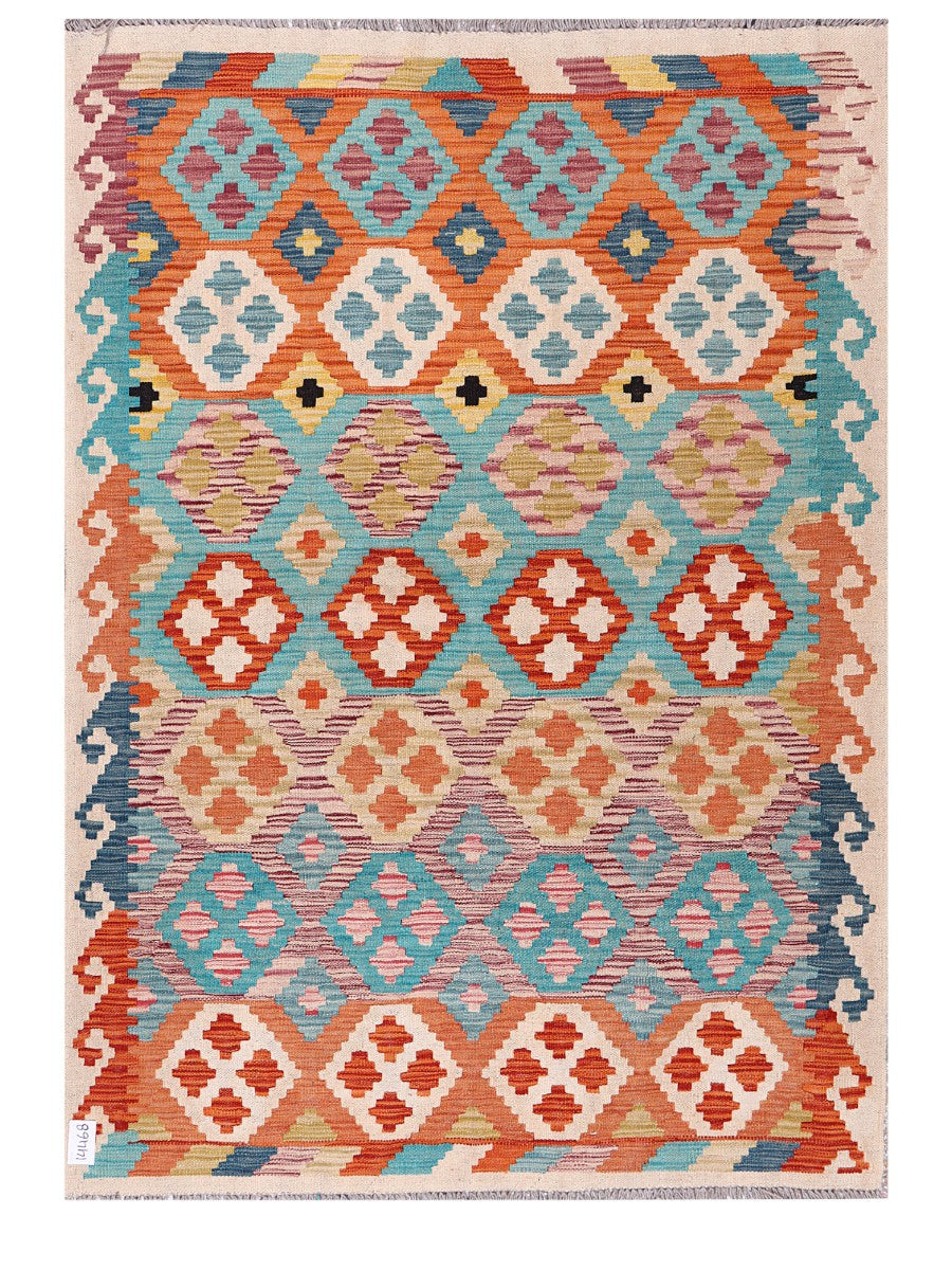 Maimana Afghanistan Kilim Rug - 178 x127 cm