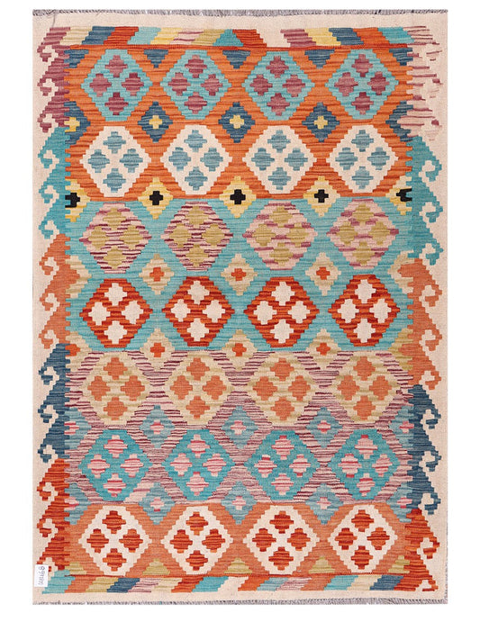 Maimana Afghanistan Kilim Rug - 178 x127 cm