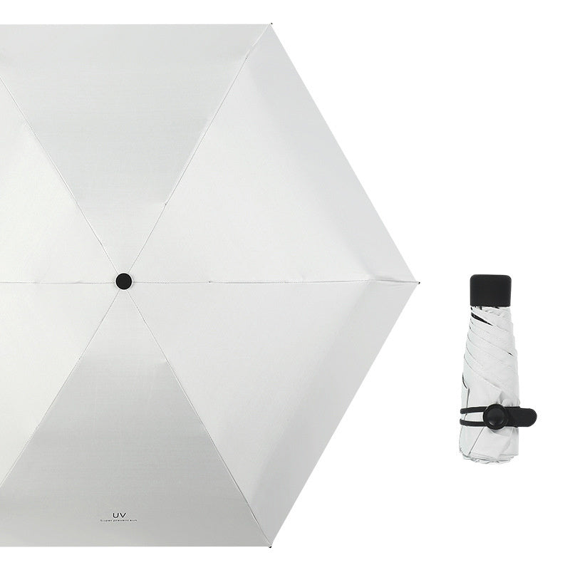 Mini five-fold super compact umbrella