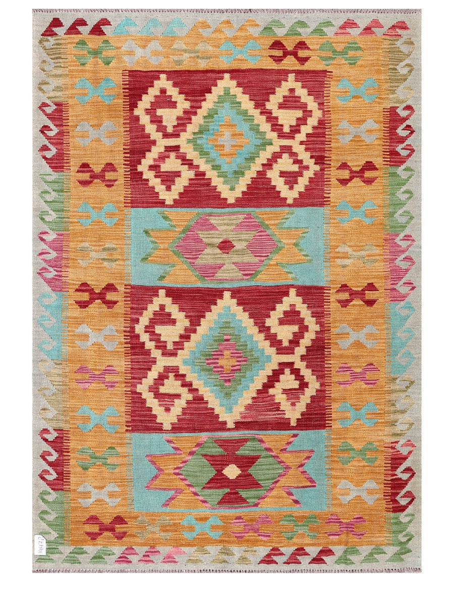 Maimana Afghanistan Kilim Rug - 183 x130 cm