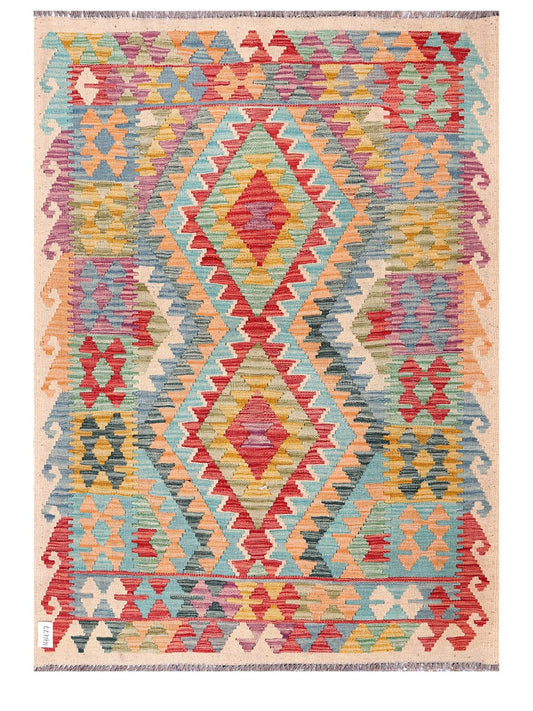 Maimana Afghanistan Kilim Rug - 163 x120 cm