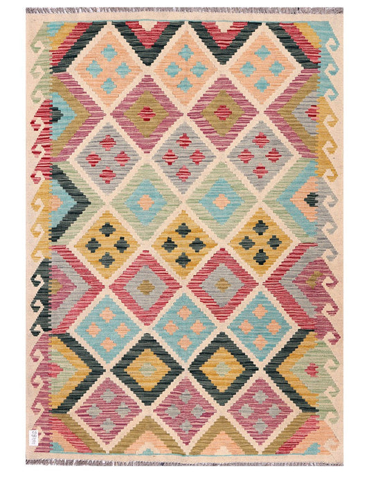Maimana Afghanistan Kilim Rug - 178 x127 cm