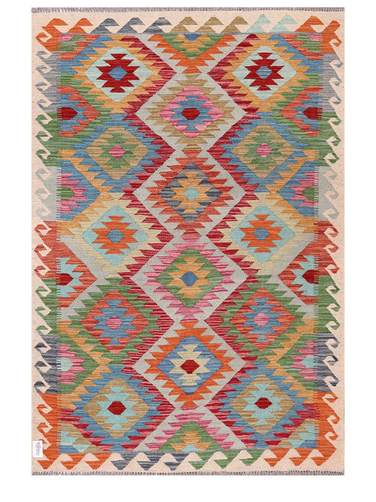 Maimana Afghanistan Kilim Rug - 180 x124 cm