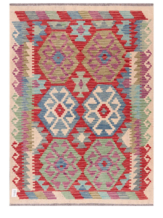 Maimana Afghanistan Kilim Rug - 166 x122 cm