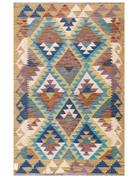 Maimana Afghanistan Kilim Rug - 181 x120 cm