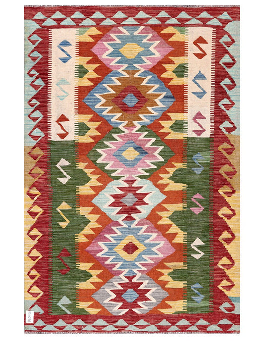 Maimana Afghanistan Kilim Rug - 173 x117 cm