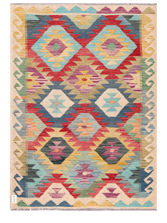 Maimana Afghanistan Kilim Rug - 174 x127 cm