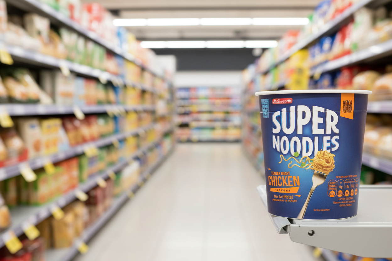 12 x Mcdonnells Super Noodles Tender Roast Chicken Flavour 65G