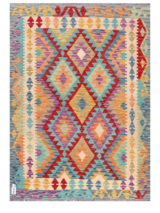 Maimana Afghanistan Kilim Rug - 174 x127 cm