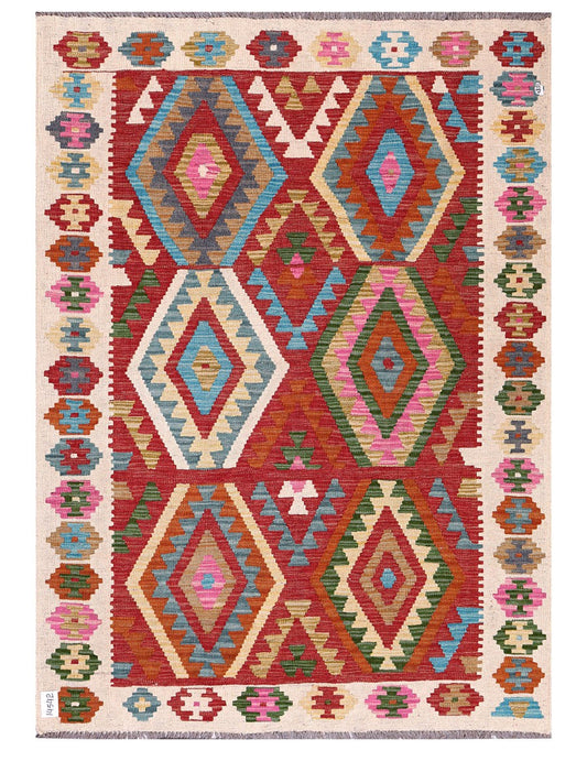 Maimana Afghanistan Kilim Rug - 178 x130 cm